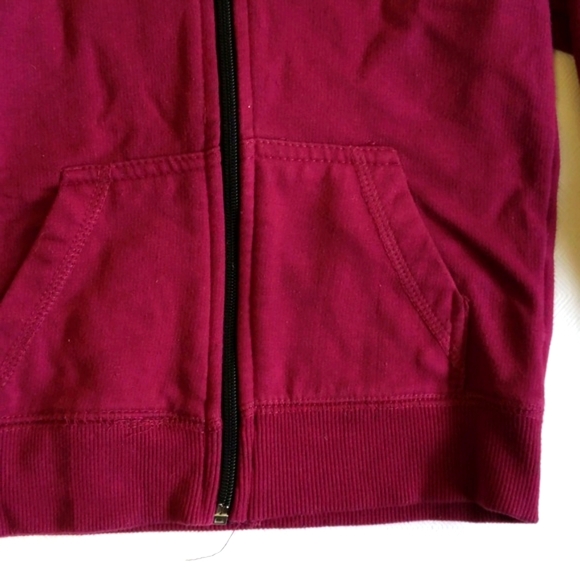 puma unisex maroon purple zip-up hoodie sweatshirt 3T toddler - Picture 4 of 8